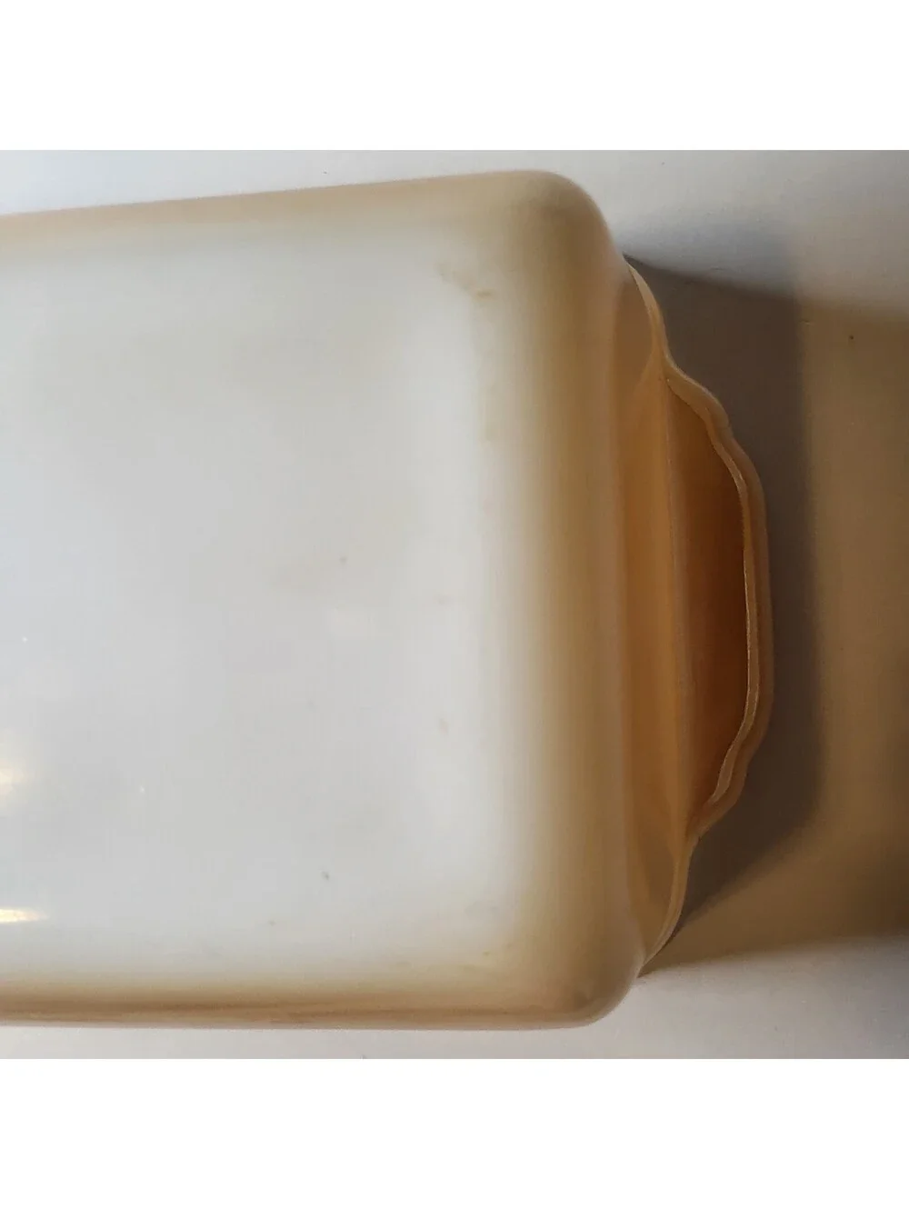 Vintage Fire-King 409 White Milk Glass 9x5 Loaf Pan Oven Ware USA